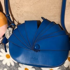 BOLDRINI SELLERIA Chic Blue mare Women's Leather Crossbody Bag